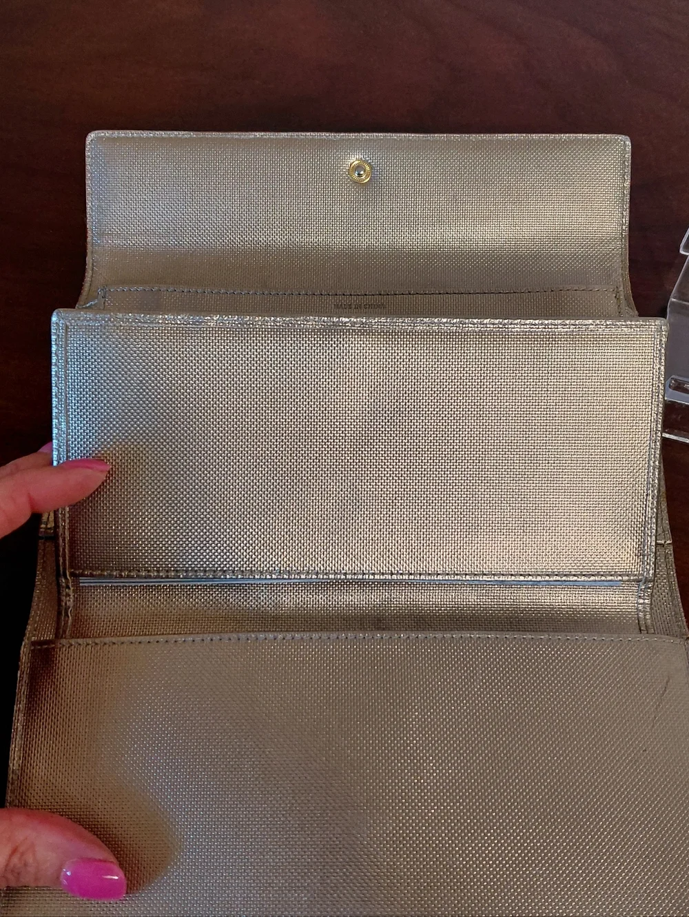 Kate Spade Pink Trifold Wallet With Checkbook - Picture 8 of 10